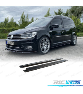 RAJOUTS DES BAS DE CAISSE VOLKSWAGEN VW CADDY LWB 21- NOIR BRILLANT