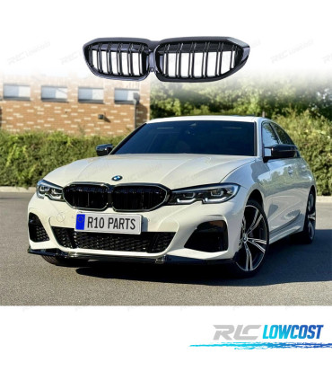 GRILLES BMW G20 G21 18-22 LOOK M PERFORMANCE NOIR BRILLANT