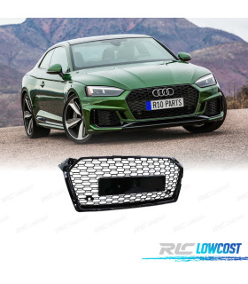 CALANDRE AUDI A5 16-19 LOOK RS5 NOIR BRILLANT PDC