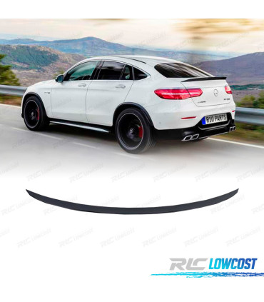 AILERON BECQUET LAME COFFRE MERCEDES GLC C253 COUPÉ 15-18 LOOK AMG NOIR BRILLANT