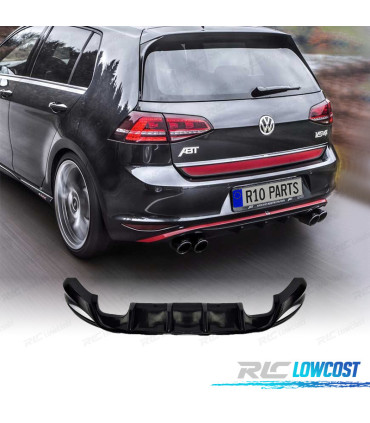 DIFFUSEUR ARRIÈRE VOLKSWAGEN VW GOLF MK7 12-17 LOOK ABT ABS