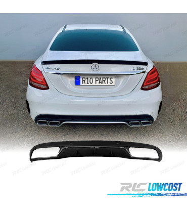 DIFFUSEUR MERCEDES CLASSE C W205 14-18 LOOK C63 MOULURE ARGENT