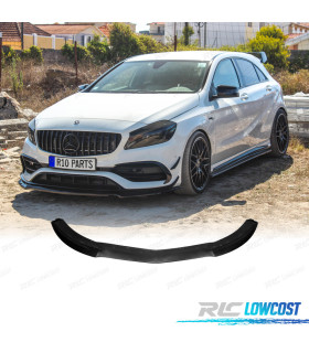 SPOILER LAME DE PARE-CHOCS AVANT MERCEDES W176 AMG 12-15 LOOK A45