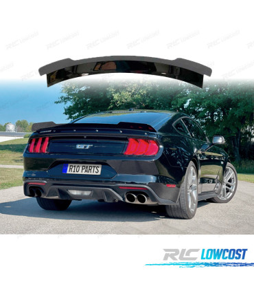 AILERON SPOILER DE TOIT FORD MUSTANG GT350R 15-23 NOIR BRILLANT