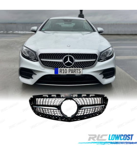 CALANDRE MERCEDES CLASSE E W212 14-16 LOOK DIAMOND NOIR
