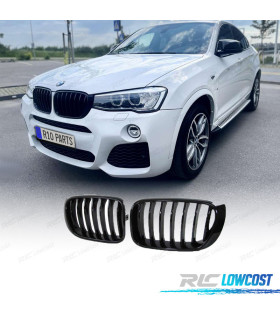 CALANDRES BMW X3 F25 LCI X4 F26 14-18 LOOK M PERFORMANCE NOIR BRILLANT