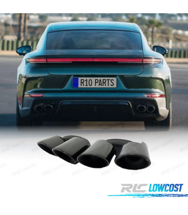 EMBOUT D´ÉCHAPPEMENT PORSCHE PANAMERA 24-25 NOIR BRILLANT