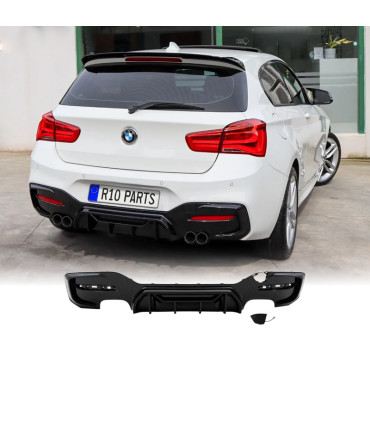 DIFFUSEUR BMW F20 LCI 15-19 LOOK M COMPETITION NOIR BRILLANT OO---OO