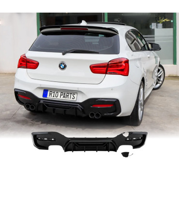 DIFFUSEUR BMW F20 LCI 15-19 LOOK M COMPETITION NOIR BRILLANT