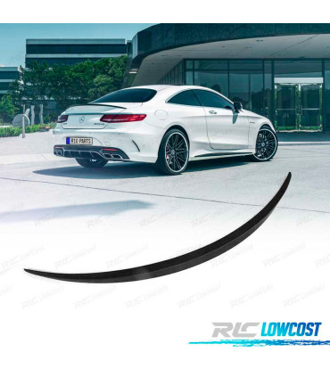 AILERON BECQUET MERCEDES CLASSE S C217 14-20 LOOK S63 AMG NOIR BRILLANT