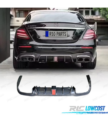 DIFFUSEUR MERCEDES CLASSE E W213 16-19 LOOK AMG BRABUS CARBONE
