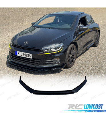 SPOILER LIP VOLKSWAGEN VW SCIROCCO 15- LOOK R NOIR BRILLANT