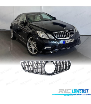 CALANDRE MERCEDES E C207 A207 09-13 NOIR CHROMÉ LOOK GTR