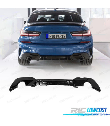 DIFFUSEUR BMW G20 G21 19- LOOK M PERFORMANCE COMPETITION NOIR BRILLANT