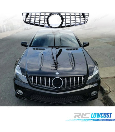 CALANDRE MERCEDES SL R230 08-12 NOIR CHROMÉ