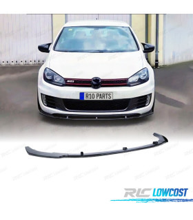 SPOILER LAME AVANT VOLKSWAGEN VW GOLF 6 GTI 09-13 NOIR BRILLANT