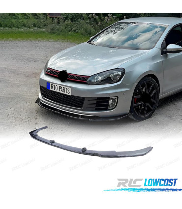 SPOILER LAME AVANT VOLKSWAGEN VW GOLF 6 GTI 08-12 CARBONE