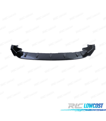 SPOILER LAME AVANT VOLKSWAGEN VW GOLF 7 7.5 17-20 LOOK CLUBSPORT NOIR BRILLANT