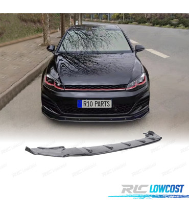 SPOILER LAME AVANT VOLKSWAGEN VW GOLF 7 GTI 13-20 LOOK CS CARBONE