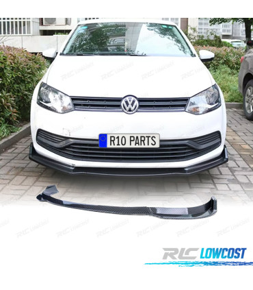 SPOILER LAME AVANT VOLKSWAGEN VW POLO V 6R 09-14 CARBONE