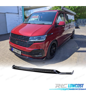 SPOILER LAME AVANT VOLKSWAGEN VW T6.1 19- NOIR BRILLANT