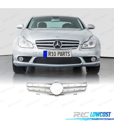 CALANDRE SPORT AMG MERCEDES CLS W219 04-10 CHROMÉ ARGENT