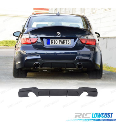 DIFFUSEUR BMW E90 E91 04-12 LOOK M PERFORMANCE NOIR BRILLANT