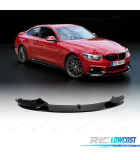 SPOILER LAME AVANT BMW F32 F33 F36 13-20 LOOK M PERFORMANCE NOIR BRILLANT