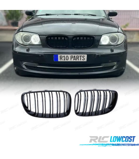 CALANDRES BMW E87 E82 E88 07-11 LOOK M NOIR BRILLANT