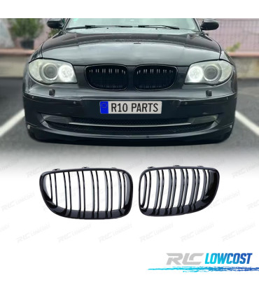 CALANDRES BMW E87 E82 E88 07-11 LOOK M NOIR BRILLANT