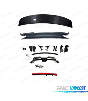 AILERON SPOILER AVEC AÉRODYNAMIQUE ACTIVE PORSCHE CARRERA 992 19-23 FIBRE DE CARBONE ET ABS