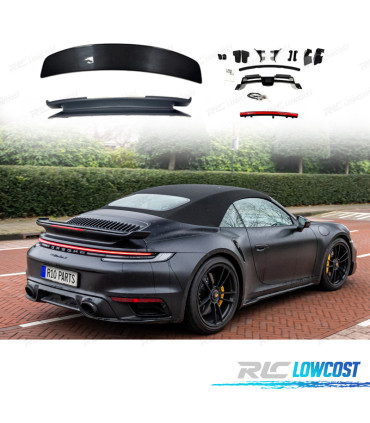 AILERON SPOILER AVEC AÉRODYNAMIQUE ACTIVE PORSCHE 911 CARRERA 992 19-23 EN FIBRE DE CARBONE