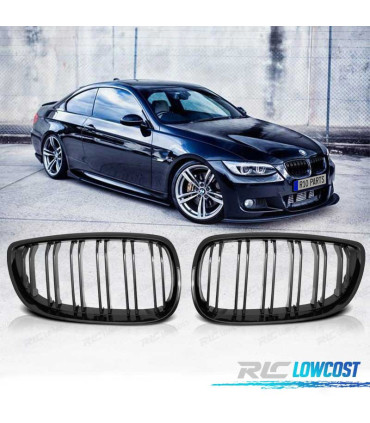CALANDRES BMW E92 E93 06-10 LOOK M4 NOIR BRILLANT