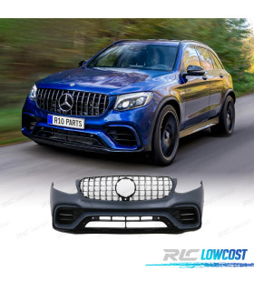 PARE-CHOCS FRONTAL MERCEDES GLC SUV X253 15-19 LOOK AMG PDC