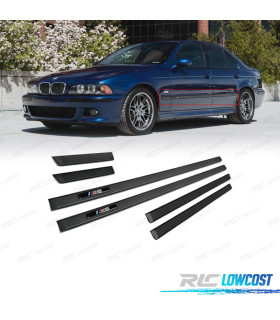 BANDES DE PROTECTIONS LATÉRALES BMW SÉRIE 5 E39 SEDAN 95-03 LOOK M5 NOIR MAT