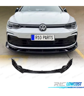 LÈVRE DE SPOILER VOLKSWAGEN VW GOLF 8 GTI R LINE NOIR BRILLANT