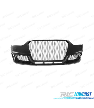 BOUCLIER AVANT AUDI A4 B8.5 11-15 PDC SRA LOOK RS GRILLE NOIRE ANTI-BROUILLARD
