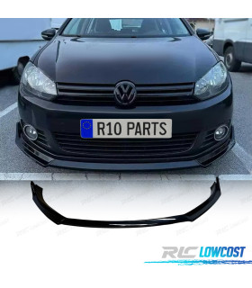 LÈVRE DE SPOILER VOLKSWAGEN VW GOLF 6 08-12 NOIR BRILLANT LISSE