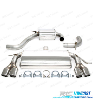 POT D'ÉCHAPPEMENT VOLKSWAGEN VW GOLF MK5 MK6 03-12 DOUBLE