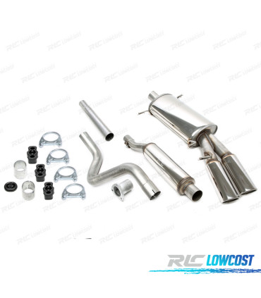 POT D'ÉCHAPPEMENT VOLKSWAGEN VW SCIROCCO MK2 82-92 ACIER 63.5MM