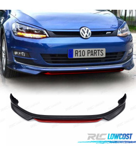 SPOILER LAME AVANT VOLKSWAGEN VW GOLF 7.5 LOOK ABT NOIR ROUGE