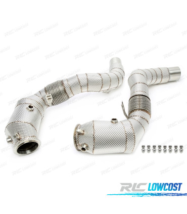 SUPPRESSEUR DOWNPIPE BMW F10 F11 F07 13-17 CATALYSEUR PROTECTEUR THERMIQUE