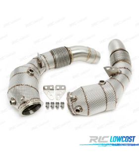 SUPPRESSEUR DOWNPIPE BMW M6 F12 F13 F06 12-18 CATALYSEUR PROTECTEUR THERMIQUE