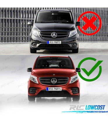 CALANDRE MERCEDES CLASSE V W447 14-19 NOIR BRILLANT