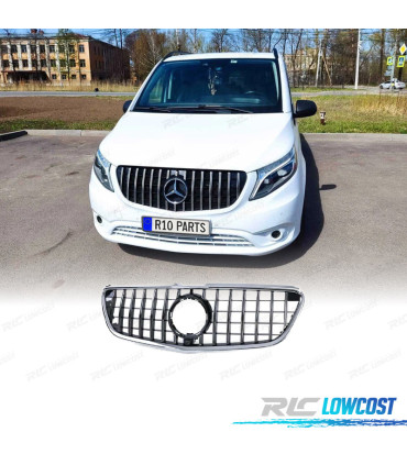 CALANDRE MERCEDES VITO W447 14-19 NOIR CHROMÉ