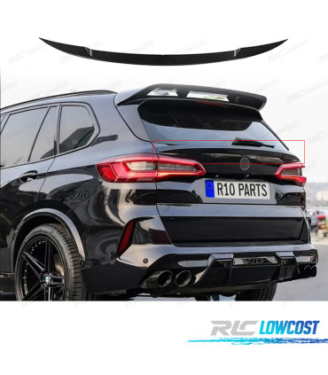 SPOILER AILERON BMW X5 G05 18-22 LOOK M NOIR BRILLANT
