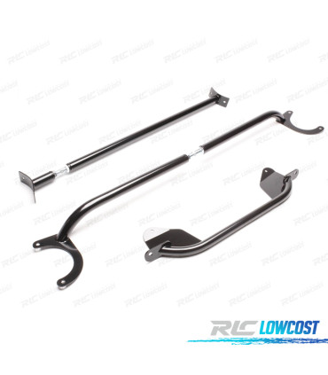 KIT BARRES ANTI-RAPPROCHEMENT RÉGLABLES VOLKSWAGEN JETTA I 74-93 NOIR