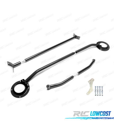 KIT BARRES ANTI-RAPPROCHEMENT RÉGLABLES SEAT TOLEDO 1L 91-99 NOIR