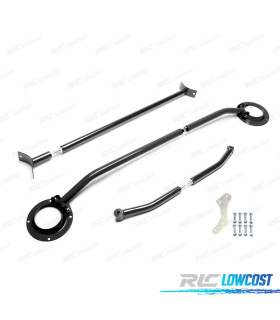 KIT BARRES ANTI-RAPPROCHEMENT RÉGLABLES VOLKSWAGEN VW VENTO 1H 1HXO 92-98 NOIR