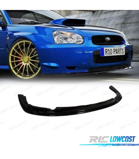 SPOILER LAME PARE-CHOCS AVANT SUBARU IMPREZA 04- GDB STI NOIR BRILLANT